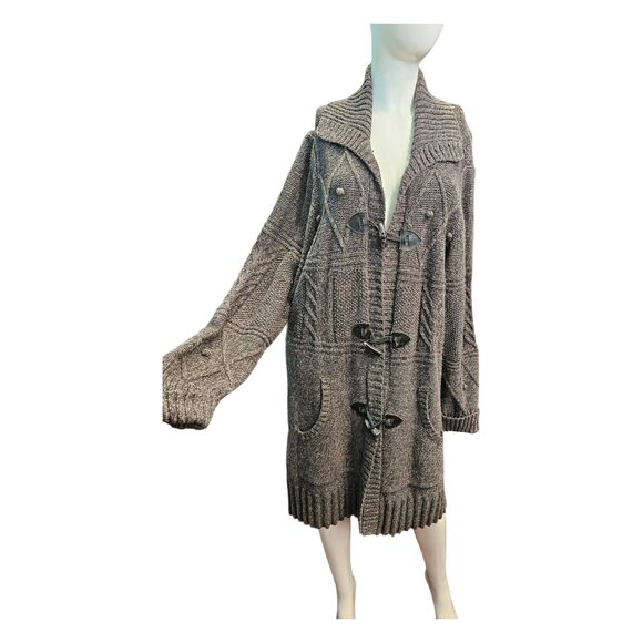 Tommy Hilfiger Gray Chunky Knit Long Sweater Womens size 3X - Picture 1 of 8